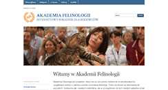 Desktop Screenshot of felinologia.org.pl