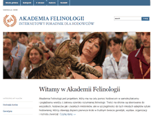 Tablet Screenshot of felinologia.org.pl